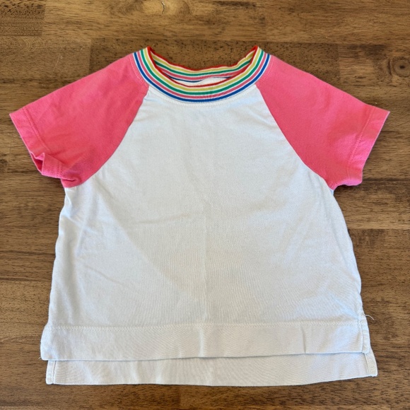 Hanna Andersson Colorblock Rainbow Girls T-Shirt 3T - Picture 1 of 4
